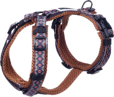 Hond Harnas Y-vorm Canggu Blauw XS 28-52cm 32-50cm 15mm