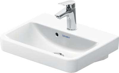 Duravit No.1 - No.1 - handwasbakje - 450mm - met overloop - 1 kraangat midden - hoogglans wit