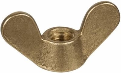 Vleugelmoer M4 DIN 315 - Messing - F1-M04.1 - 10 stuks