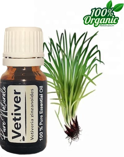 Vetiver 10 ml - essentiële olie - Pure Naturals