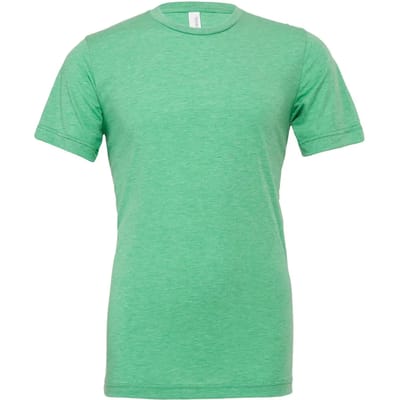 Bella+Canvas Unisex Triblend Crew Neck T-Shirt CV3413 - Green Triblend (Heather) - S
