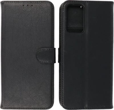 Oppo Reno 6 5G Hoesje - Book Case Telefoonhoesje - Kaarthouder Portemonnee Hoesje - Wallet Case - Zwart