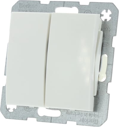 Berker S1 Serieschakelaar - Inbouw - Polarwit