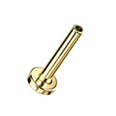 Staafje titanium push in 1.2x7 - goud - LMPiercings