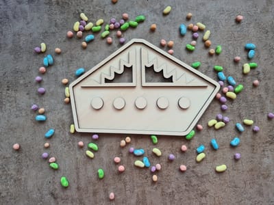 Speelframe pakjesboot - Vulvorm Sinterklaas - Pakjesavond Speeltray - 5 december - Pakjes avond - Sint en piet - Ontprikkelen met speelrijst en zand