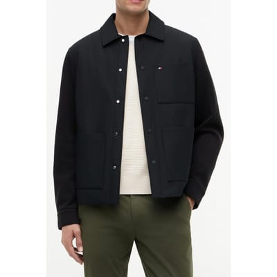 Tommy Hilfiger Ess Mix Media Chore Jacket Black Taglia: S | Giacche leggere Outlet | Uomo | Nero