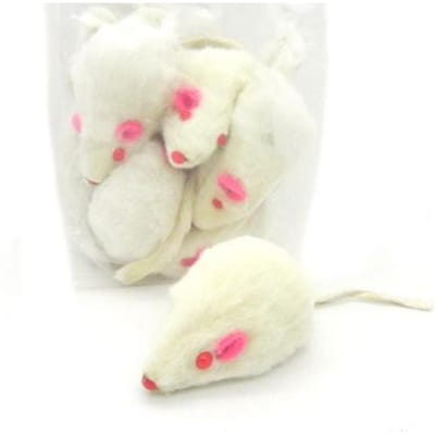Speelgoed voor Huisdier Kat Echte Bont Muis Kort Haar Echte Haar Muis Met Geluid Speelgoed Geluid Voor Kitten Kat Speelgoed Huisdier Producten Decor gray