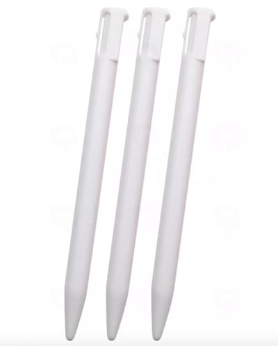 3x Stylus pen geschikt voor Nintendo 3DS Wit