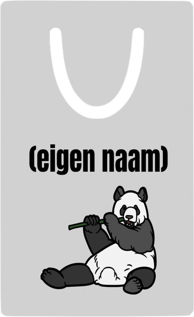 Hacebo® - panda en bamboe met eigen naam metalen boekenlegger - Panda - panda liefhebbers - iemand die houdt van panda's - verjaardag - cadeau - kado Bladwijzer boekenleggers - 7.6 cm x 5cm