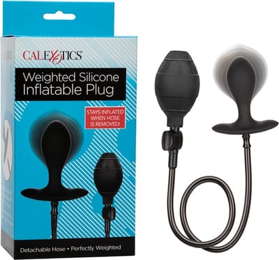 CalExotics - Silicone Inflatable Plug - Anal Toys Buttplugs Zwart