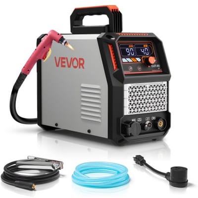 VEVOR Plasmasnijder, 65A, Pilot Arc Plasmasnijmachine zonder hoge frequentie - met 2T/4T-functie en instelbare PT-tijd, digitaal display, IGBT-omvormer voor thuisreparaties en werkplaatsen