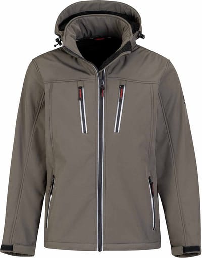 STØRVIK Clive Softshell Werkjas Teddy Gevoerd Heren - Maat L - Olijfgroen
