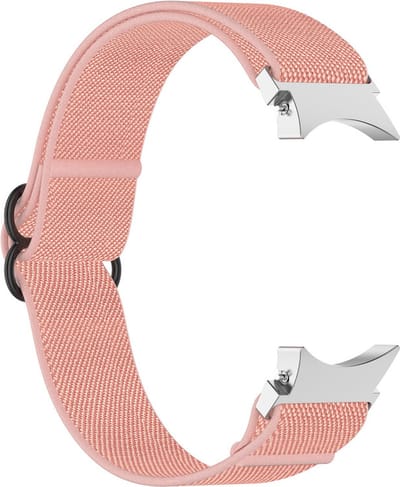 Nylon bandje - geschikt voor Samsung Galaxy Watch 7 / Watch FE / Watch 6 / Watch 6 Classic / Watch 5 / Watch 5 Pro / Watch 4 / Watch 4 Classic - roze