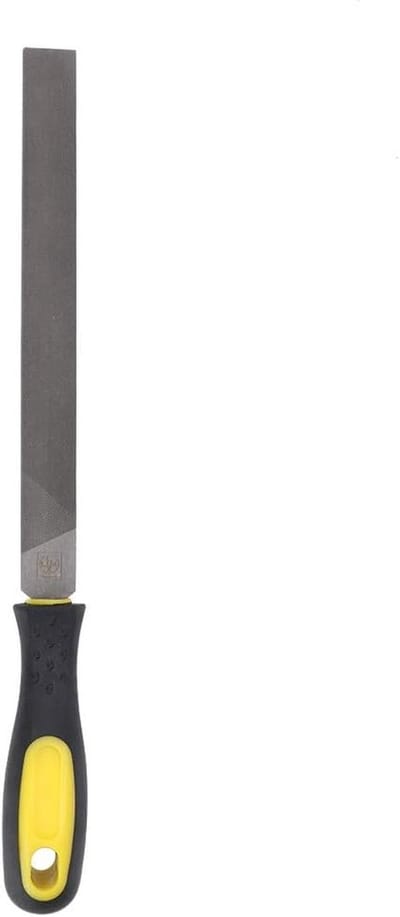 Stalen Vijl - Metaalvijl Handvat - Metaal Bewerken - T12 Gereedschapsstaal - 20 cm Blad - Grijs