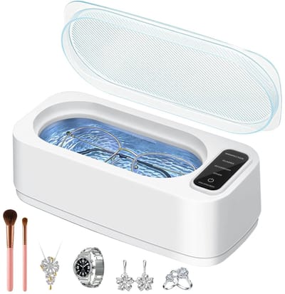 Ultrasone Reiniger - Schoonmaakapparaat - Sieraden Schoonmaken - 4 Timerstanden - 350 ml - Wit
