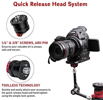 Instelbare Magische Arm 7 Inch voor DSLR-Camera en Monitor met Wrijvingskracht