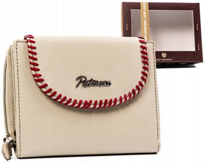Peterson Smooth - Dames Portemonnee - RFID-beveiliging - Echt Leer - Druksluiting & Rits