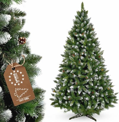 Realistische 180 cm Kunstkerstboom met Stevige Standaard - Natuurgetrouwe Dennenboom voor je Feestdagen
