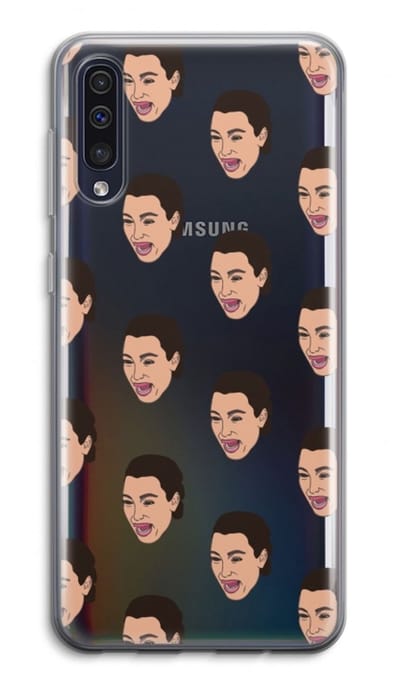 Case Company® - Hoesje geschikt voor Samsung Galaxy A50 hoesje - Ugly Cry Call - Soft Cover Telefoonhoesje - Bescherming aan alle Kanten en Schermrand