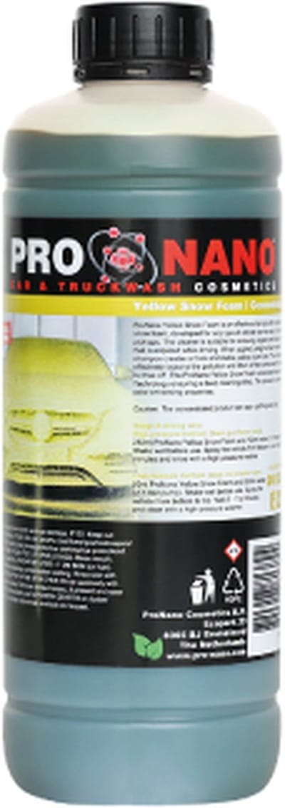 ProNano | Pro Nano Yellow Snow Foam 1L | Auto Shampoo | Concentraat | CONTACTLOOS WASSEN! NANO TECHNOLOGIE | voor contactloze, krasvrije reiniging van personenauto's|