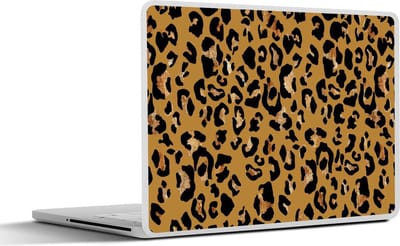 Laptop sticker - 10.1 inch - Dieren - Panterprint - Patroon - 25x18cm - Laptopstickers - Laptop skin - Cover