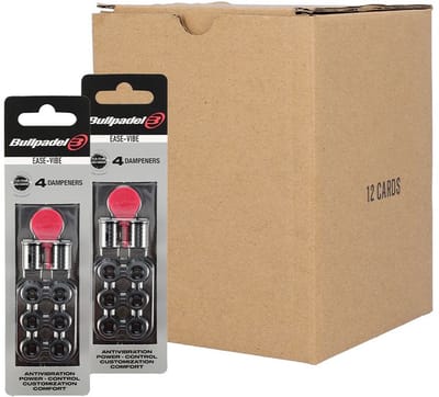 Box 12 Pcs - Blister (4 Pcs) Ease Vibe Vibe Antivibrator Bullpadel 005 Black