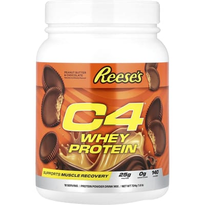 C4 / Cellucor, C4® Whey Protein, Rease'S Pindakaas & Chocolade, 724G (1.6 pond)