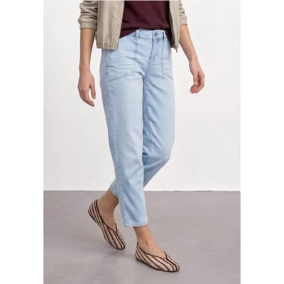 Mid Waist jeans in chino-look