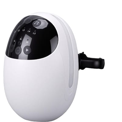 Rocker de poussette portable rechargeable pour bébé, apaisant de sommeil vibrant avec options musicales multiples, modes de balancement pour blanc