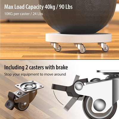 Heavy Duty Castors - Zwaarlast Zwenkwielen / Trolley Wielen voor Meubels,4pcs
