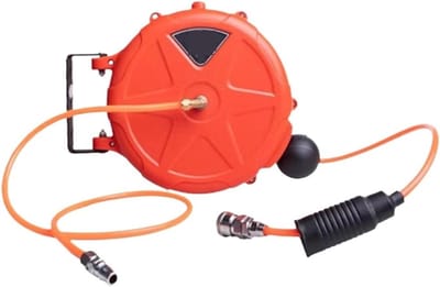 Automatische Slanghaspel - Intrekbare Rol - Auto Wassen - Langzaam Intrekbaar - 10 Meter Slang - Oranje