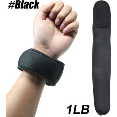 1 Paire de Poids pour Poignets 1 Livre Sangle Réglable Pour Femmes Hommes Marche Pilates Gym Léger Confortable
