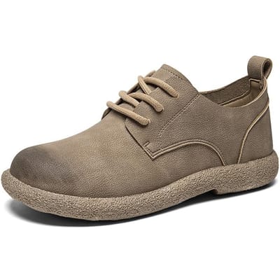 Herfst herenschoenen, niche, high-end, retrostijl, casual, zacht zool, heren leren schoenen 42 gray