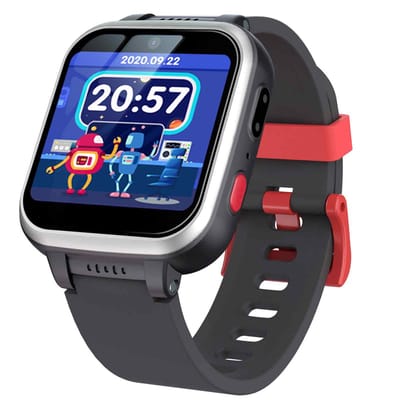 Peysaitr - Kinder Smartwatch - Inclusief 7 puzzelspellen - Touchscreen 1.54 inch - HD Dual Camera - Multifunctioneel - Kerstcadeaus - Verjaardagscadeau - Zwart - 1 stuk
