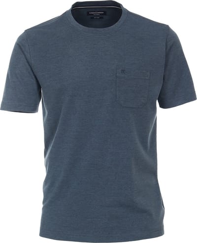 CASA MODA comfort fit heren T-shirt - blauw