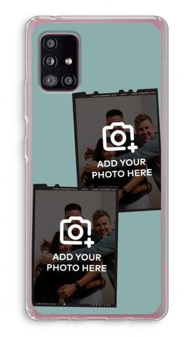 Gepersonaliseerd - Case Company® - Hoesje geschikt voor Samsung Galaxy A51 5G hoesje - Polaroid Zwart - Soft Cover Telefoonhoesje - Bescherming aan alle Kanten en Schermrand