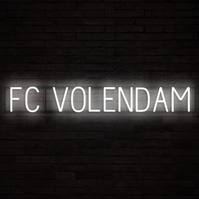 FC VOLENDAM - Lichtreclame Neon LED bord verlicht | SpellBrite | 106,84 x 16 cm | 6 Dimstanden & 8 Lichtanimaties | Reclamebord neon verlichting