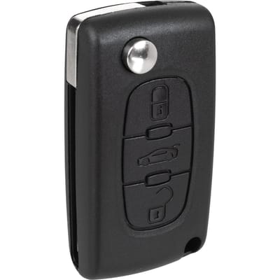 Modecar - Afstandsbediening Behuizing - Citroen/Peugeot - 3 Knoppen
