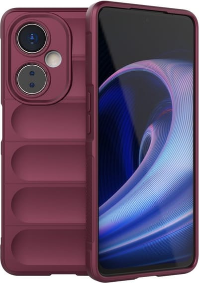 Coverup Hoesje - Geschikt voor OnePlus Nord CE 3 Lite 5G Hoesje - Coverup Hands-On Rugged Back Cover - Bordeaux