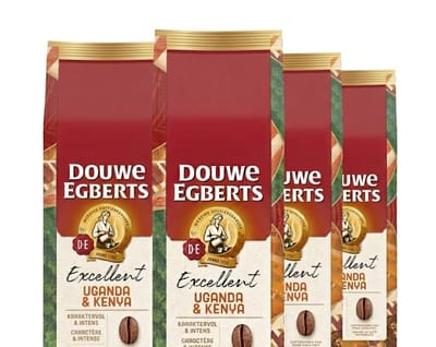Douwe Egberts Excellent Uganda & Kenya - Voordeelverpakking - 1.8kg (4x450g)