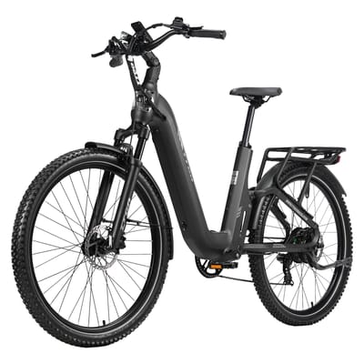 TTGO E-SUVO: 250W glijdt paden. 48V15Ah gaat weken mee. 27,5  banden grijpen stevig. 120 km bereik zwart
