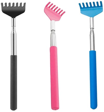 EXCITAT Rugkrabber - Intrekbaar - Draagbaar - Voor volwassenen en mannen - 3-pack