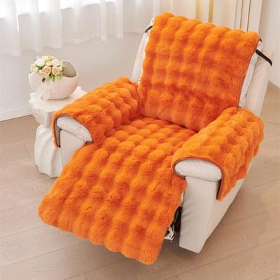 1-zits Konijn Pluche Relaxfauteuilhoes Antislip Eénzits Sofahoes Zacht Warm Relaxstoel Slipcover Funda Sillon Reclinable 1 Seater sofa cover