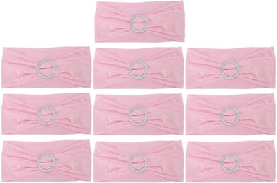 Dailygoods- Stoelhoezen 10 Stuks - Elastisch Spandex - Luxe Stoelsjerp - Eenvoudige Installatie - Verfijnde Look - Duurzaam Materiaal - Stoelbanden