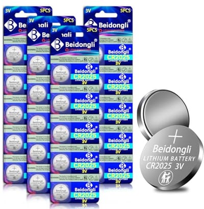 SnelShoppen - CR2025 3V Lithium Button Cells - 20 Stuks - Hoogwaardige Batterijen voor Uitrusting - Lange Levensduur & Veiligheid - 5 Jaar Garantie