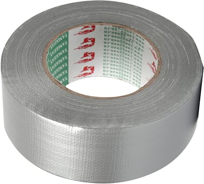 Canvas tape, B: 50 mm, zilver, 50 m/ 1 rol