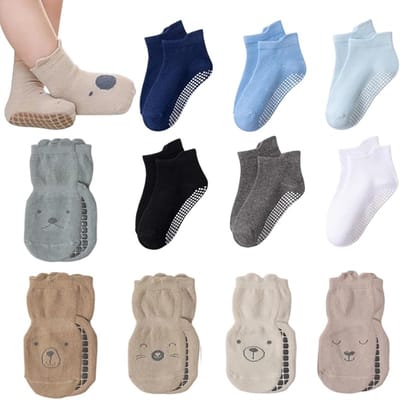 11 paar baby- en peutersokken - ABS antislip katoenen sokken met dierenmotief