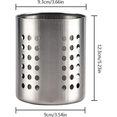 Porte-couverts en acier inoxydable Porte-baguettes Rangement Organisateur Conteneur Égouttoir Cuillère Fourchette Baguettes Panier de Rangement de Cuisine gray