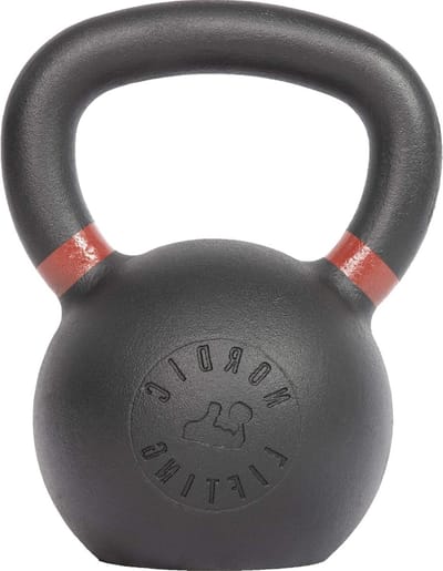 Kettlebell voor CrossFit en Gymtraining - Gietijzeren kettlebell voor krachttraining met authentiek design verstelbare kettlebell