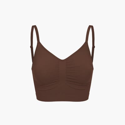 cfab - Comfort Bralette - Bruin - 4XL - BH Zonder Beugel Voorgevormd - Ondergoed - Naadlos
